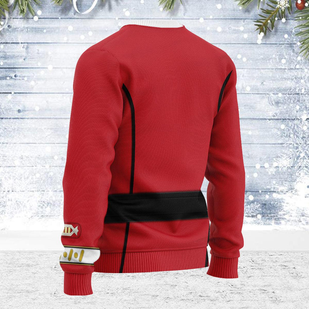 Captain Spock Costume Officer Themed Costume Christmas Wool Sweater - OodieGang.com