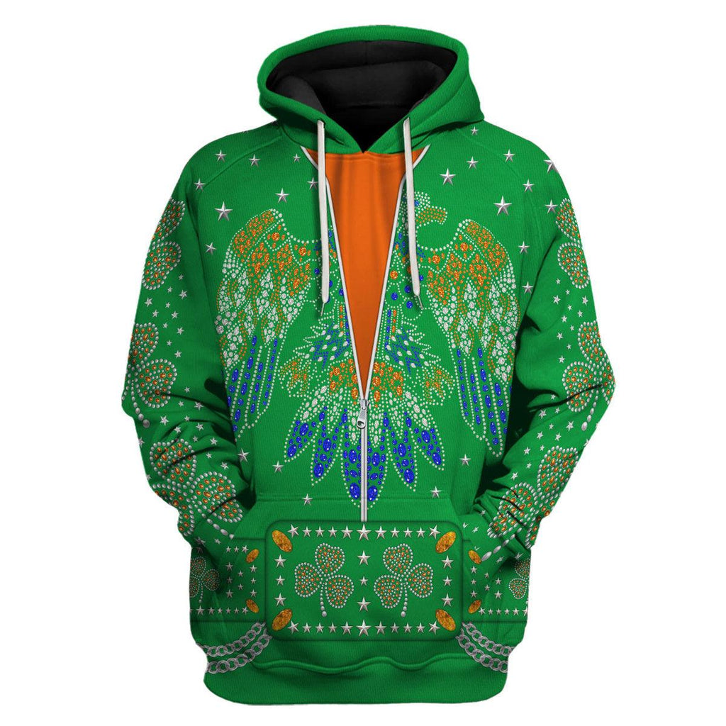 Celebrating the King: Elvis Presley Costume for St. Patrick's Day Hoodie Sweatshirt T-Shirt Sweatpants - OodieGang.com