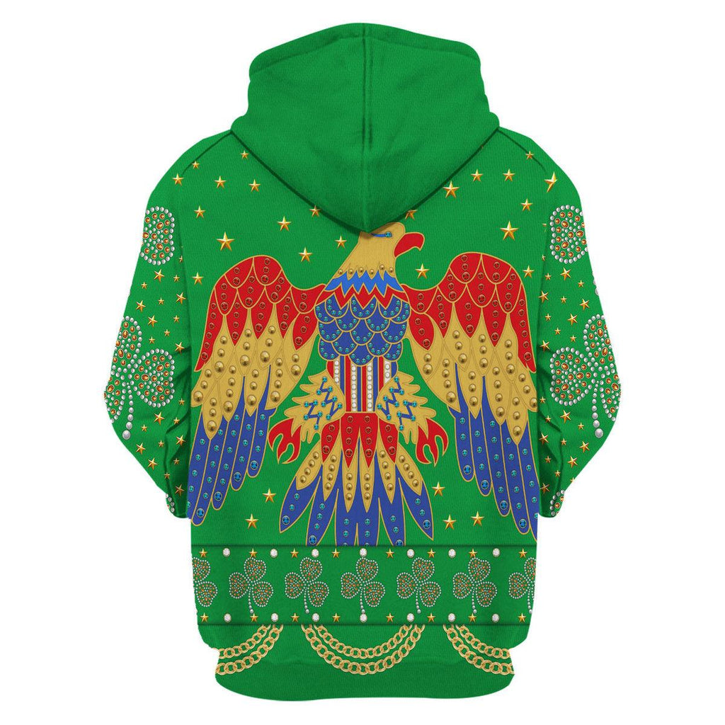 Celebrating the King: Elvis Presley EAGLE Costume for St. Patrick's Day Hoodie Sweatshirt T-Shirt Sweatpants - OodieGang.com