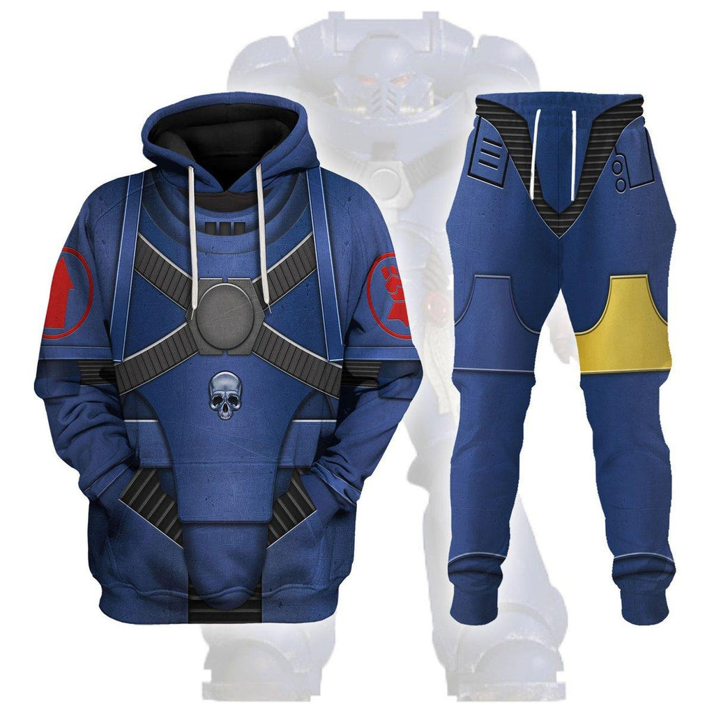 Crimson Fists Mark IV Maximus Power Armor T-shirt Hoodie Sweatpants Cosplay - OodieGang