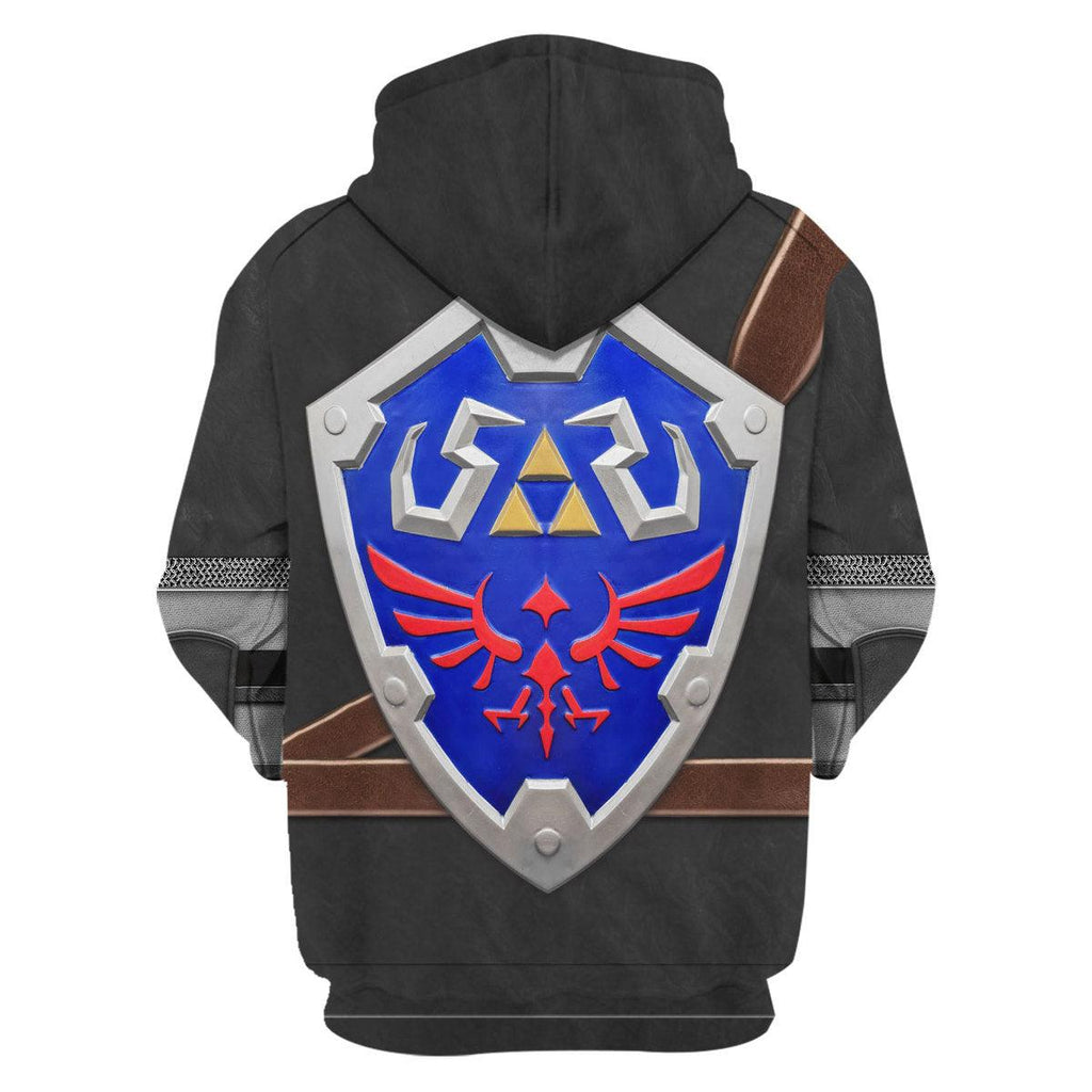 Dark Link Attire Shield Unisex Hoodie Sweatshirt T-shirt Sweatpants Cosplay - OodieGang.com