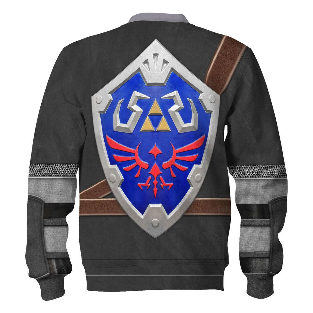 Dark Link Attire Shield Unisex Hoodie Sweatshirt T-shirt Sweatpants Cosplay - OodieGang.com