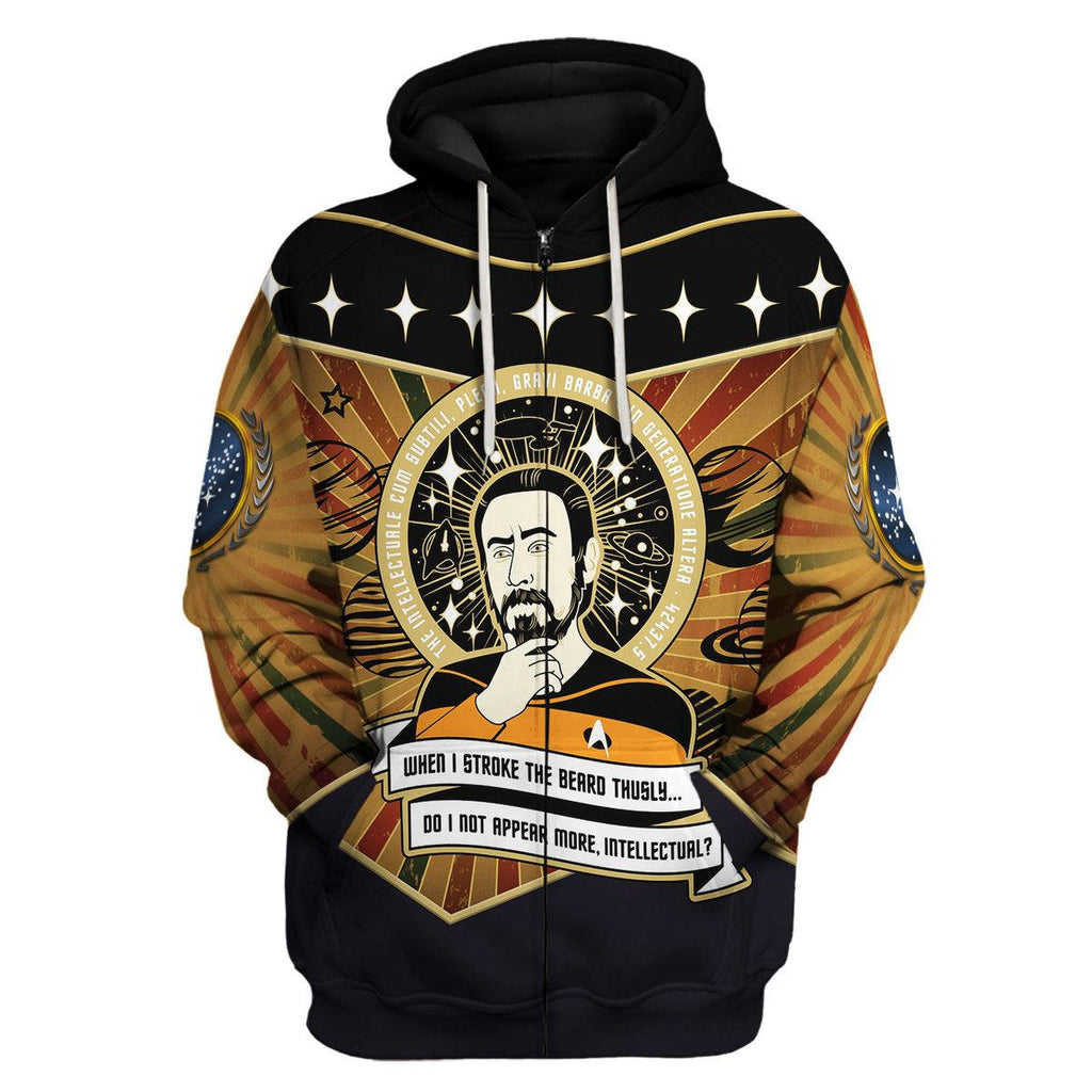 Data Grows a Beard Hoodie Sweatshirt T-shirt Apparel - OodieGang.com