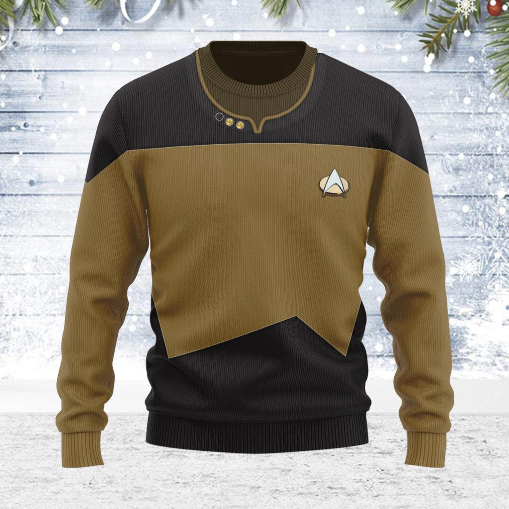 Data Themed Costume Christmas Wool Sweater - OodieGang.com