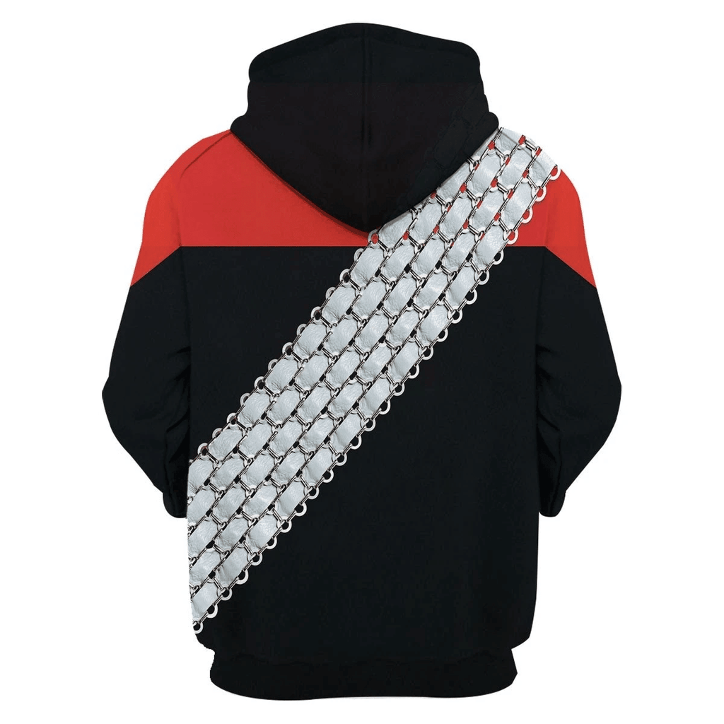 Deep Space Nine Worf Red T-shirt Hoodie Sweatpants Apparel - OodieGang.com