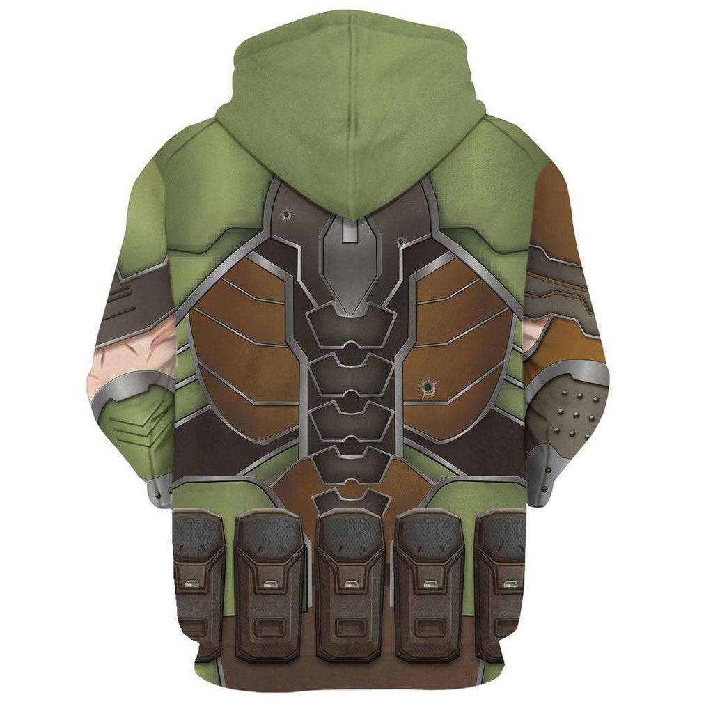 Doomguy Hoodies Sweatshirt T-shirt Hawaiian Tracksuit - OodieGang.com