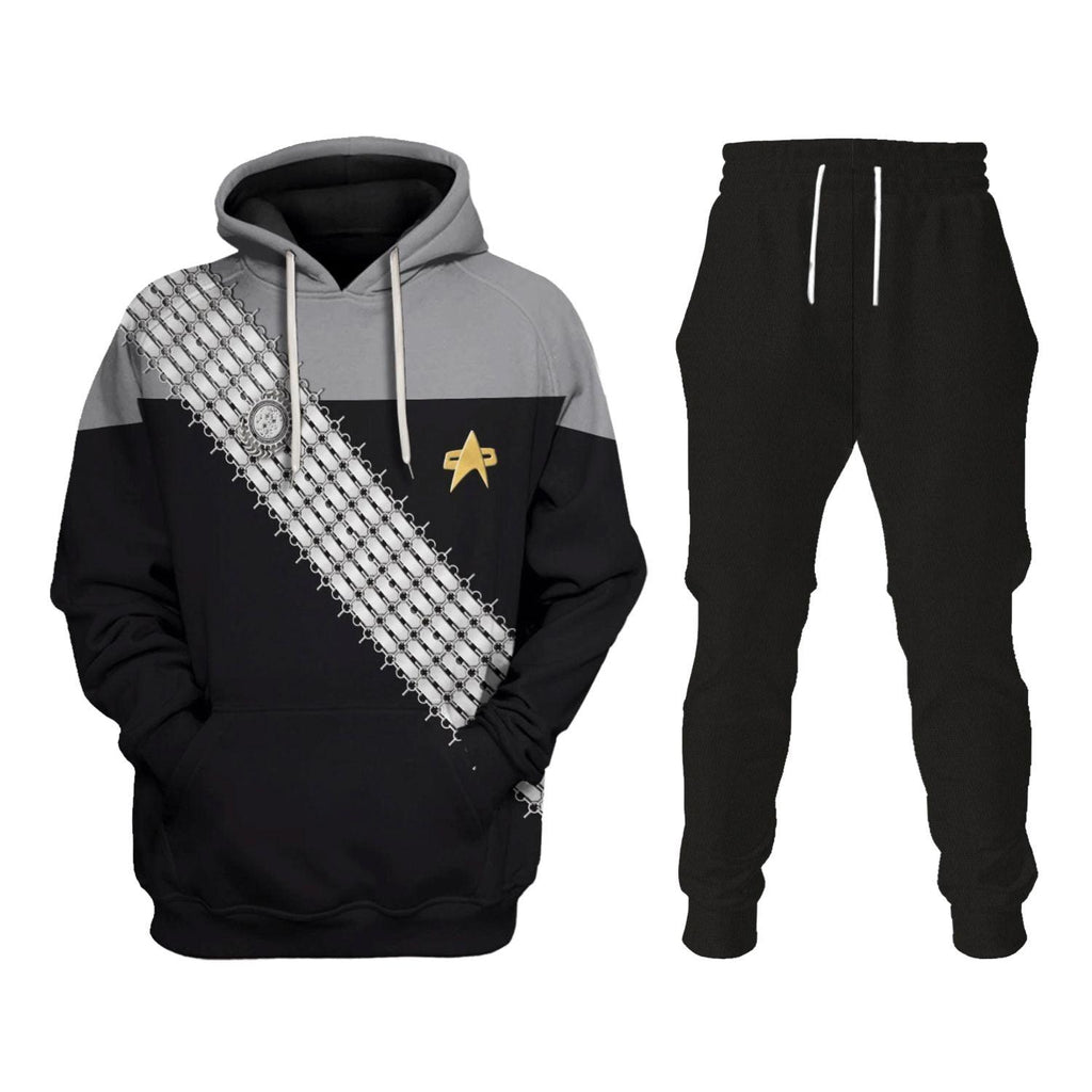 DSN Worf Gray T-shirt Hoodie Sweatpants Apparel - OodieGang.com