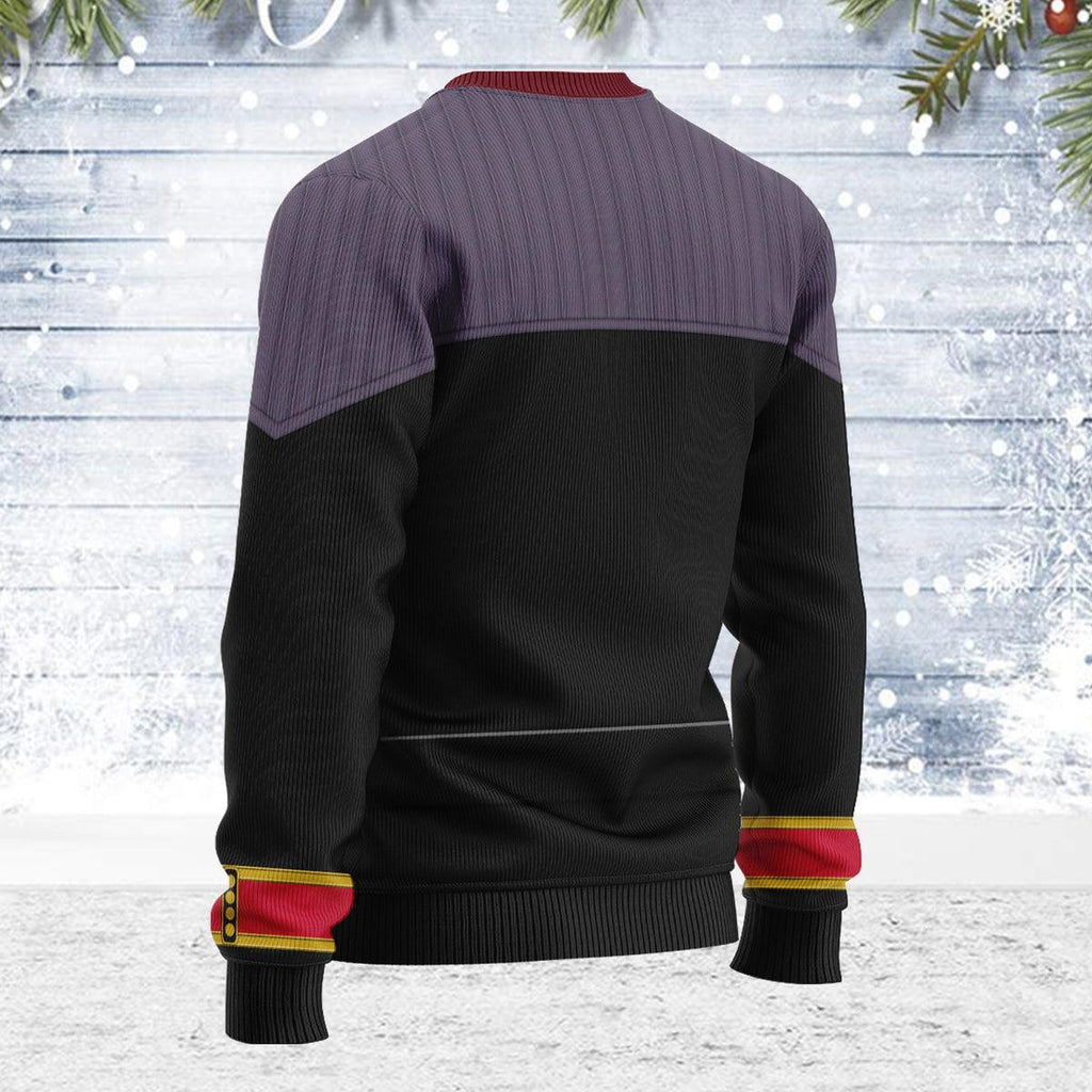 Flag Officer Themed Costume Christmas Wool Sweater - OodieGang.com