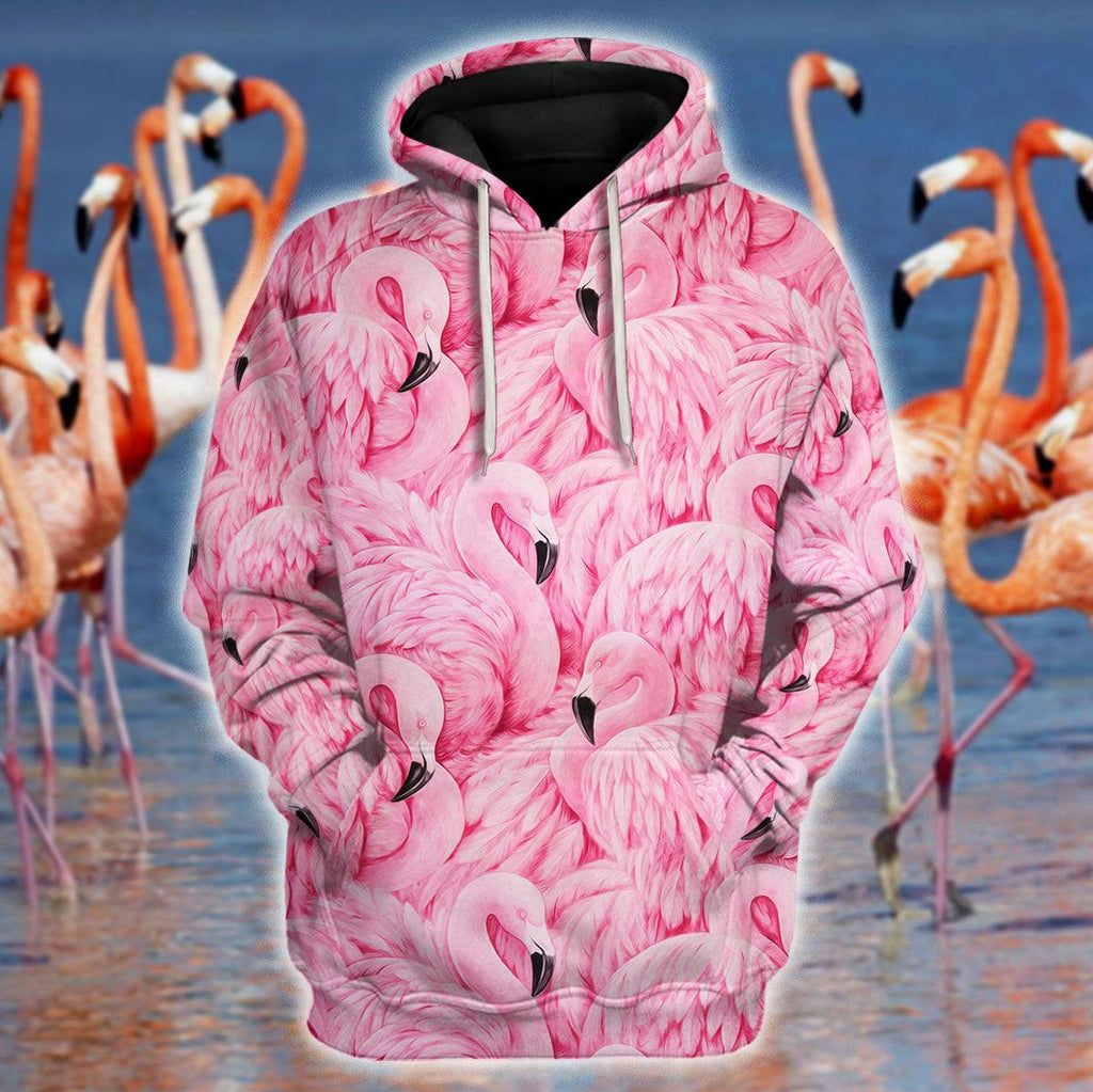 Flamingo Animal Cosplay T-shirt Hoodie Sweatpants Apparel - OodieGang