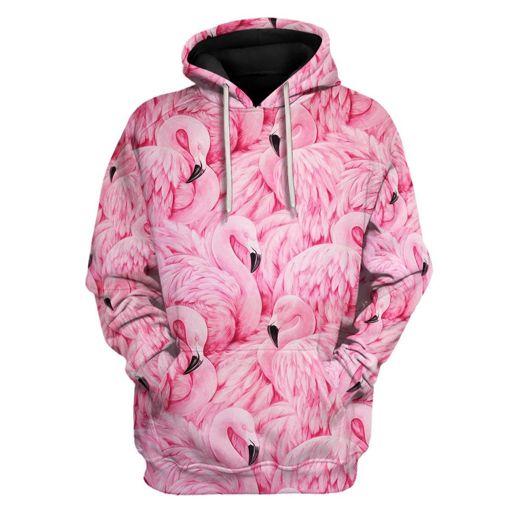 Flamingo Animal Cosplay T-shirt Hoodie Sweatpants Apparel - OodieGang