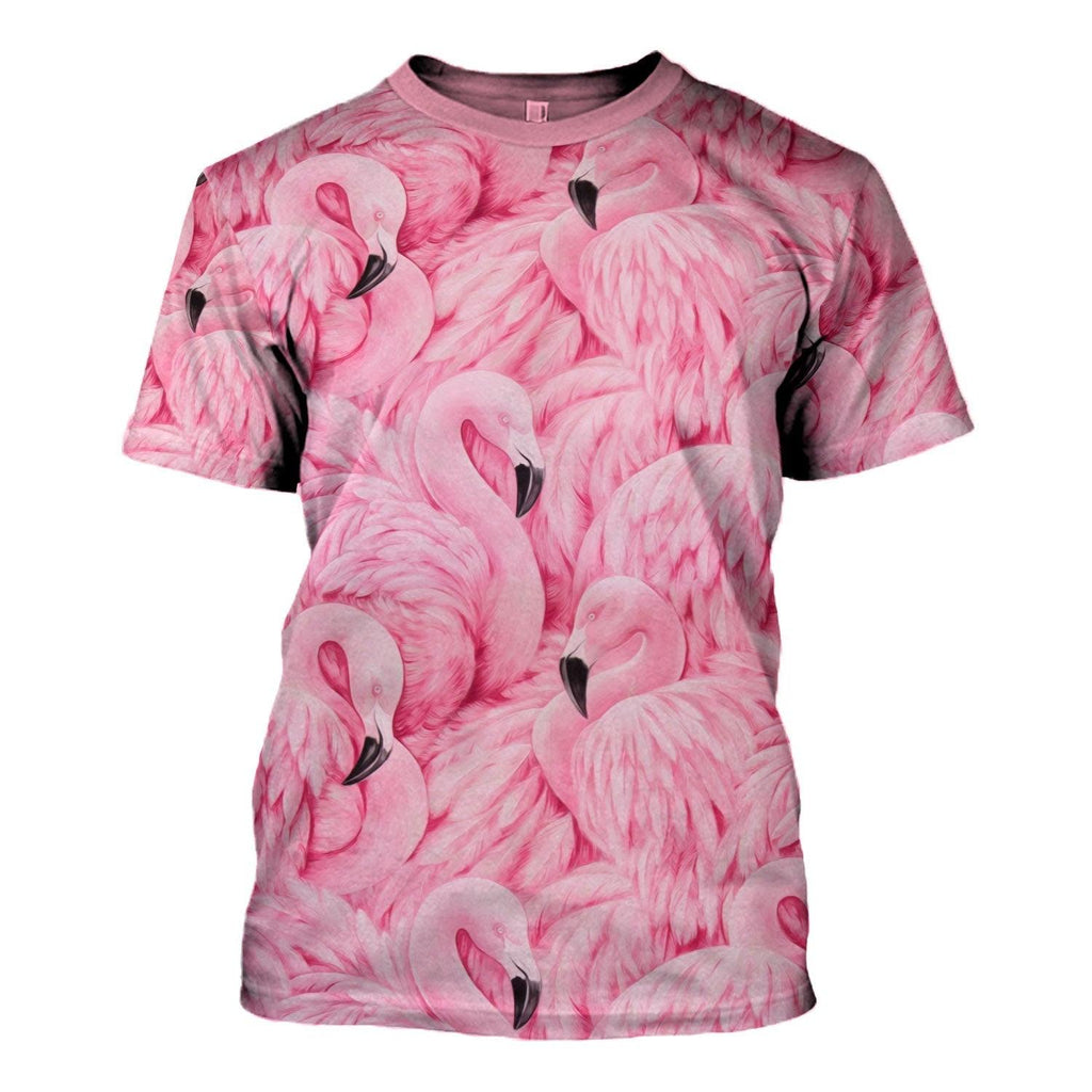 Flamingo Animal Cosplay T-shirt Hoodie Sweatpants Apparel - OodieGang