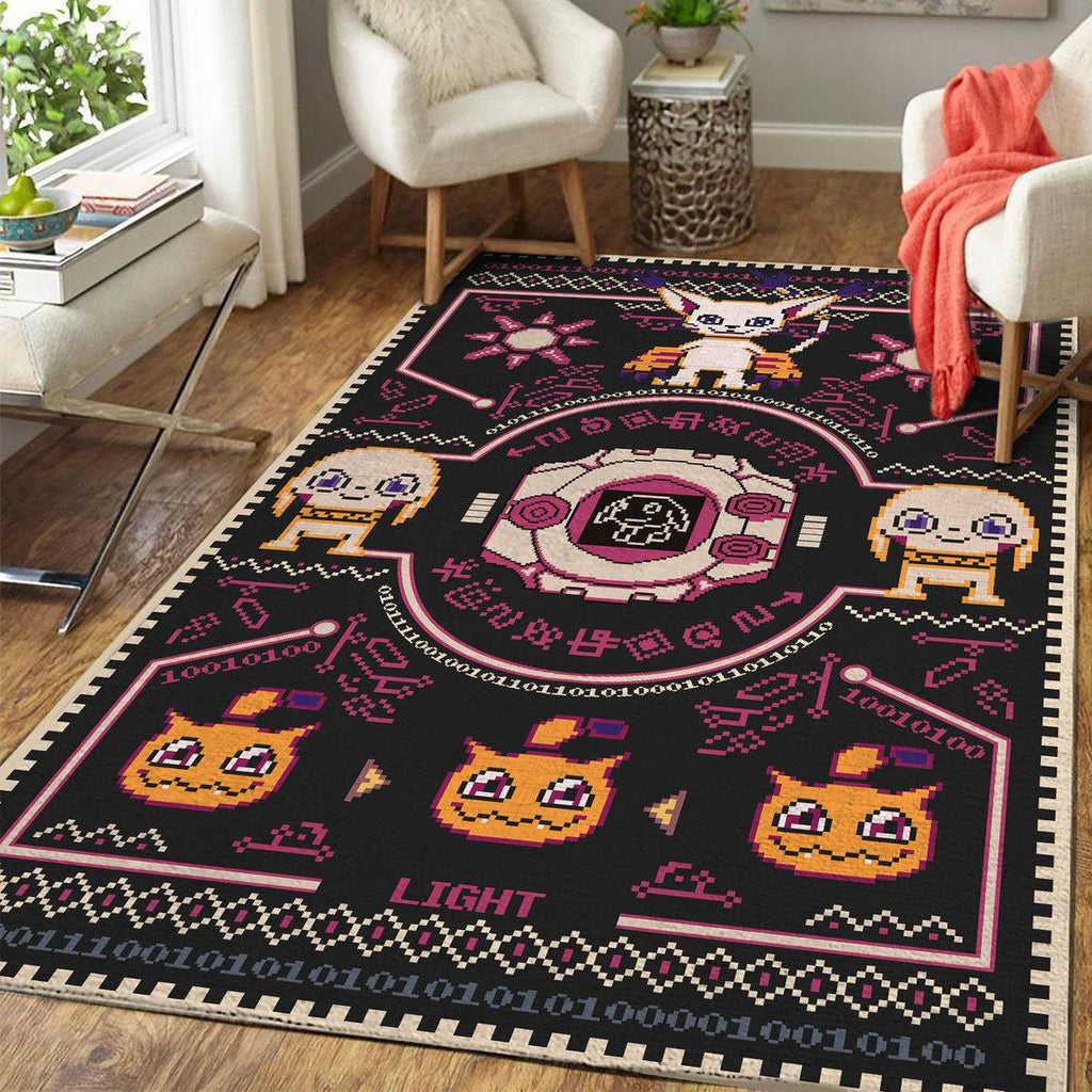 Gatomon Digimon - Angewomon Crest of Light Rug – makerhuman.com
