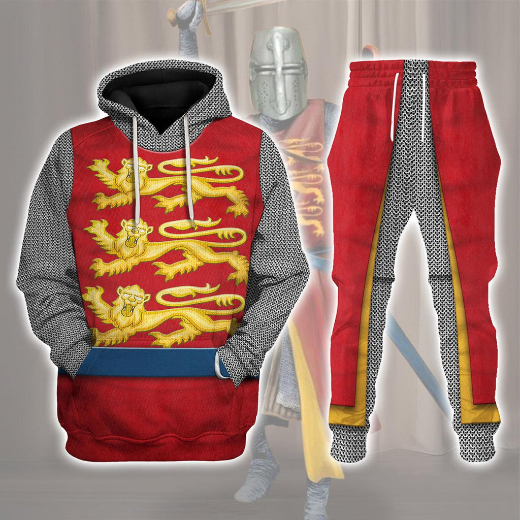 Oodiegang 12th Century English Knights Costume Hoodie Sweatshirt T-Shirt Tracksuit - Oodiegang.com