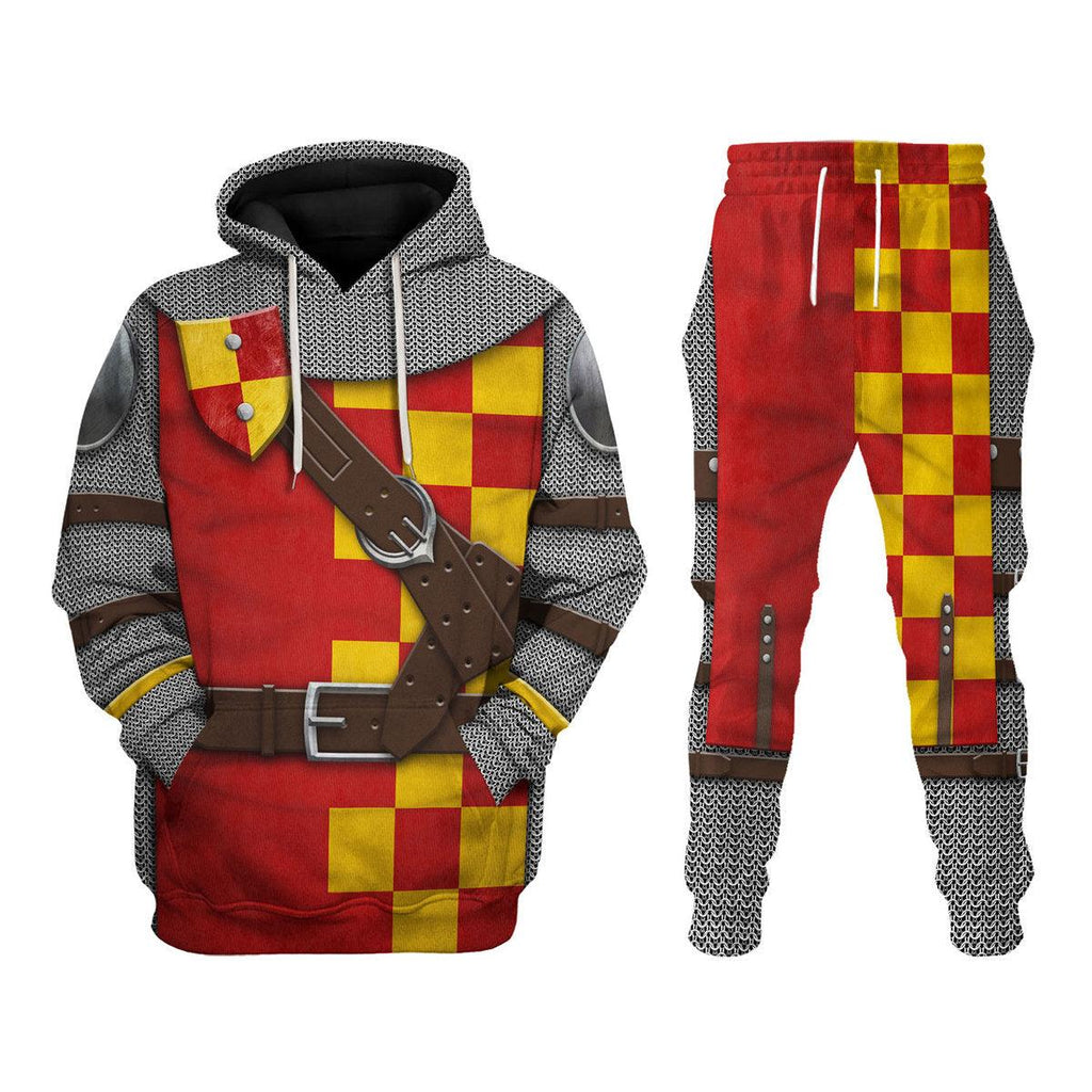 Oodiegang 13th Century English Knight Costume Hoodie Sweatshirt T-Shirt Tracksuit - Oodiegang.com