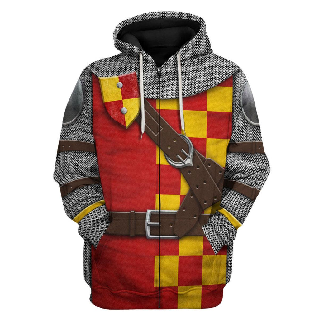 Oodiegang 13th Century English Knight Costume Hoodie Sweatshirt T-Shirt Tracksuit - Oodiegang.com