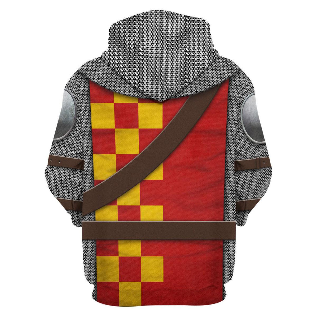 Oodiegang 13th Century English Knight Costume Hoodie Sweatshirt T-Shirt Tracksuit - Oodiegang.com