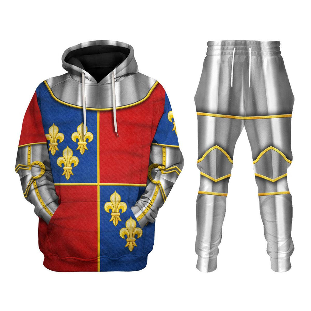 Oodiegang 1415 Agincourt Charles I d'Albret Knight Costume Hoodie Sweatshirt T-Shirt Tracksuit - Oodiegang.com