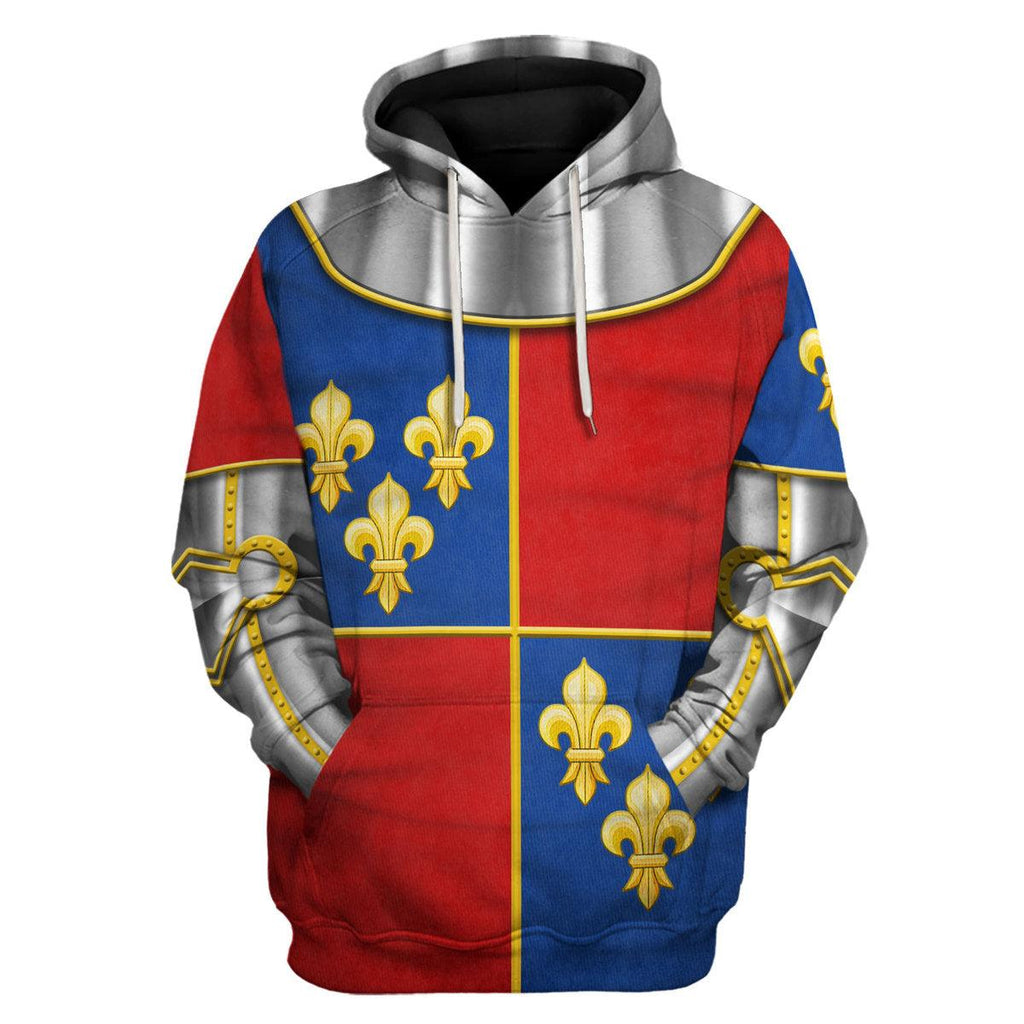 Oodiegang 1415 Agincourt Charles I d'Albret Knight Costume Hoodie Sweatshirt T-Shirt Tracksuit - Oodiegang.com