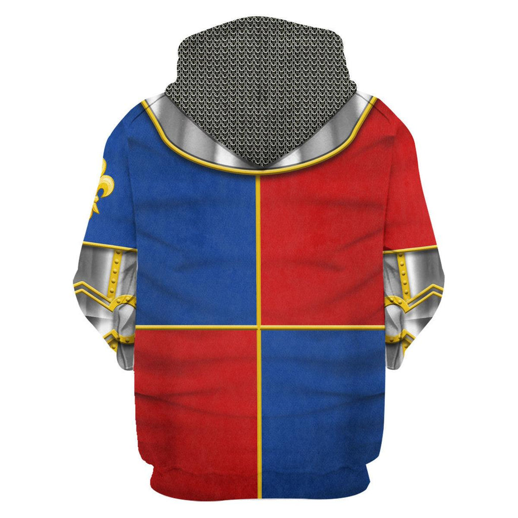 Oodiegang 1415 Agincourt Charles I d'Albret Knight Costume Hoodie Sweatshirt T-Shirt Tracksuit - Oodiegang.com