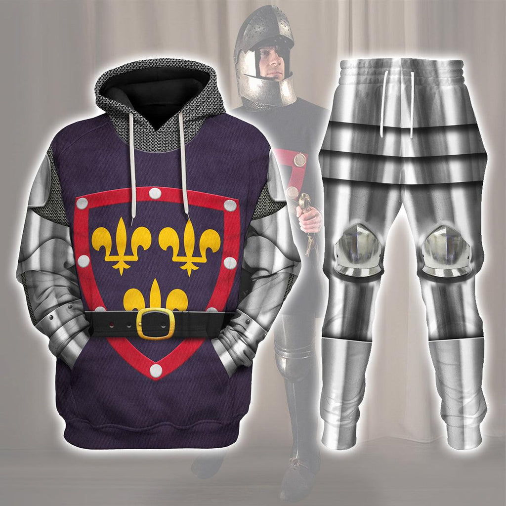 Oodiegang 1415 Agincourt Knight Duke of Alencon Knight Costume Hoodie Sweatshirt T-Shirt Tracksuit - Oodiegang.com