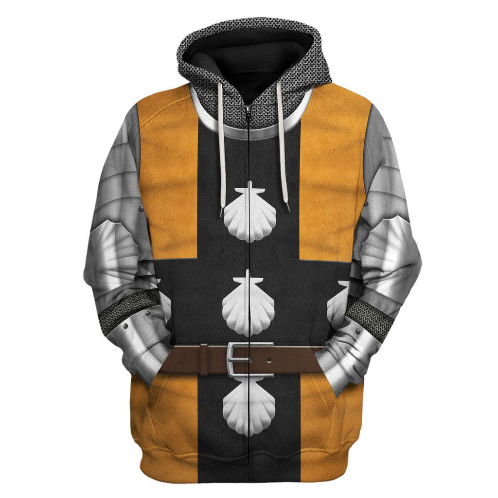 Oodiegang 1415 Agincourt Knight Waleran de Raineval Knight Costume Hoodie Sweatshirt T-Shirt Tracksuit - Oodiegang.com