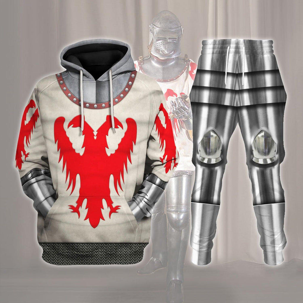 Oodiegang 14th Century Articulated Armour- Boucicaut 1415 Outfit Costume Hoodie Sweatshirt T-Shirt Tracksuit - DucG