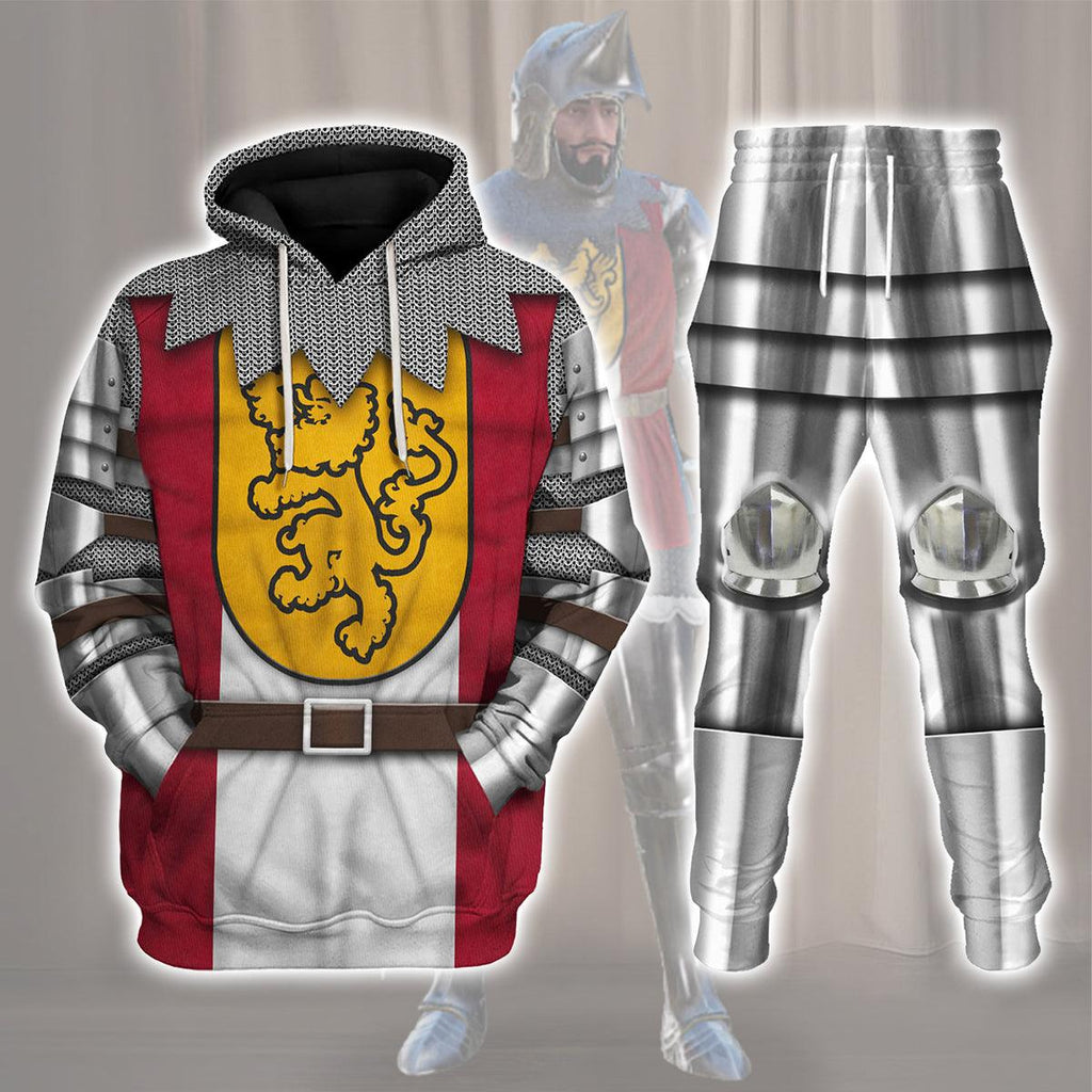 Oodiegang 14th Century English Knights Costume Hoodie Sweatshirt T-Shirt Tracksuit - Oodiegang.com