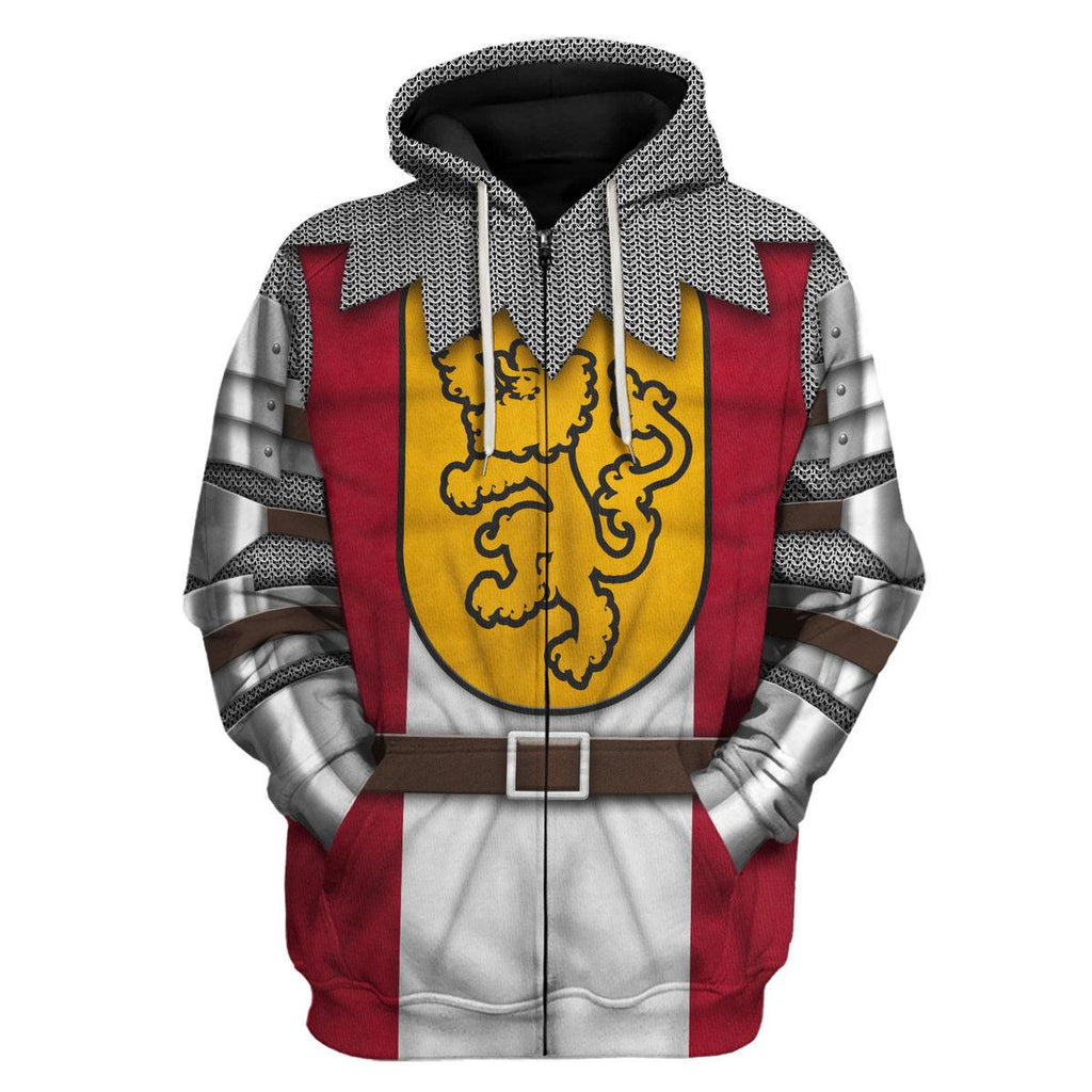 Oodiegang 14th Century English Knights Costume Hoodie Sweatshirt T-Shirt Tracksuit - Oodiegang.com