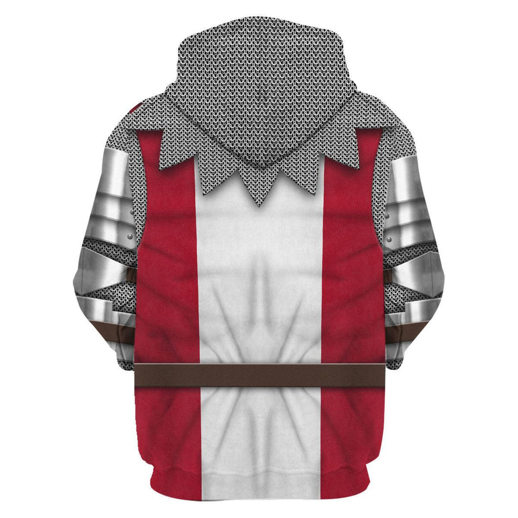 Oodiegang 14th Century English Knights Costume Hoodie Sweatshirt T-Shirt Tracksuit - Oodiegang.com