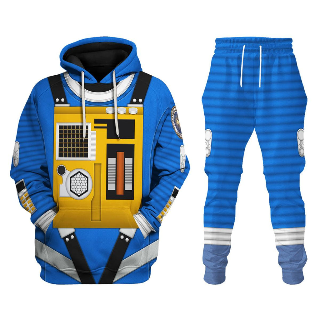 OodieGang 2001: Space Odyssey Iconic Costume Blue Hoodie Sweatshirt T-Shirt Sweatpants - OodieGang.com