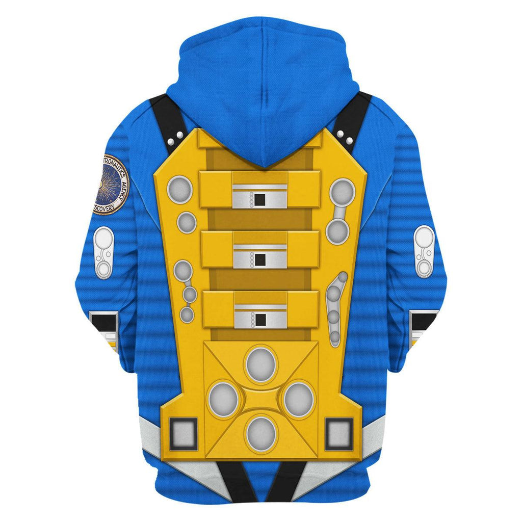 OodieGang 2001: Space Odyssey Iconic Costume Blue Hoodie Sweatshirt T-Shirt Sweatpants - OodieGang.com