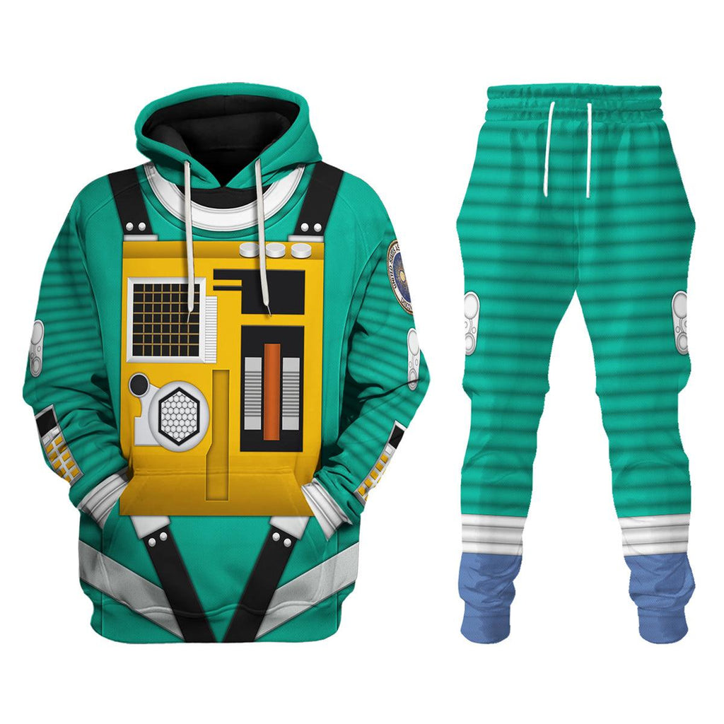 OodieGang 2001: Space Odyssey Iconic Costume Green Hoodie Sweatshirt T-Shirt Sweatpants - OodieGang.com