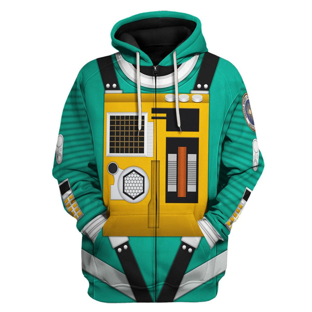 OodieGang 2001: Space Odyssey Iconic Costume Green Hoodie Sweatshirt T-Shirt Sweatpants - OodieGang.com