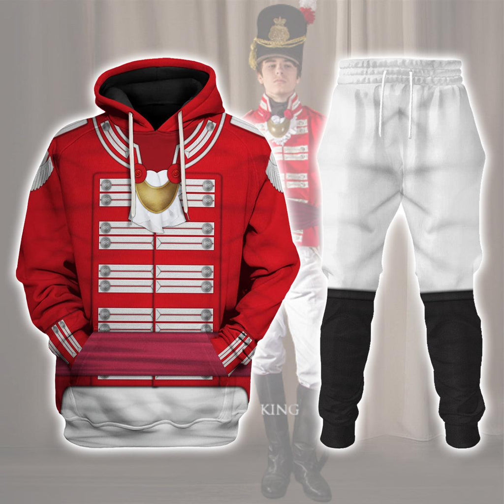 Oodiegang 33rd Foot (1st Yorkshire West Riding) Officer-Flank Company-Full Dress(1812-1815) Uniform All Over Print Hoodie Sweatshirt T-Shirt Tracksuit - Oodiegang.com