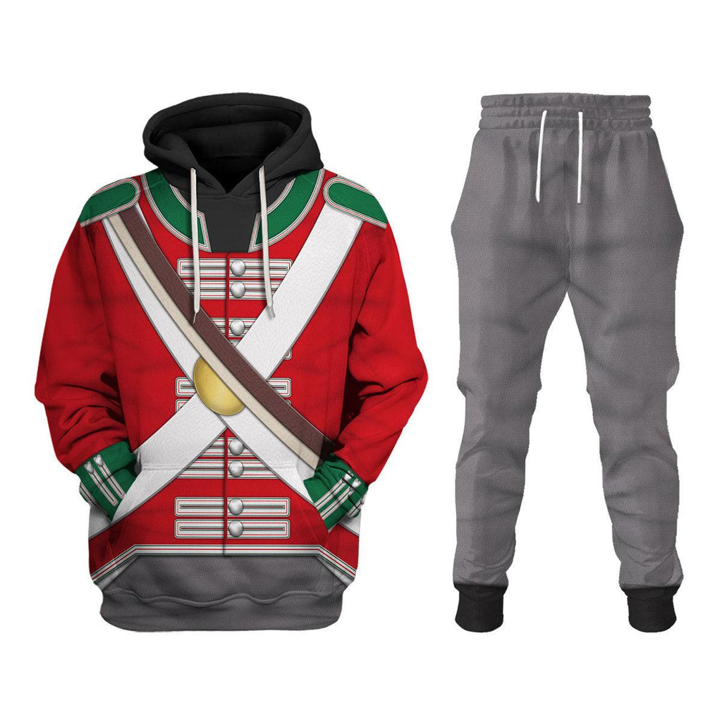 Oodiegang 69th Foot (South Lincolnshire) Private Centre Company (1812-1815) Uniform All Over Print Hoodie Sweatshirt T-Shirt Tracksuit - Oodiegang.com