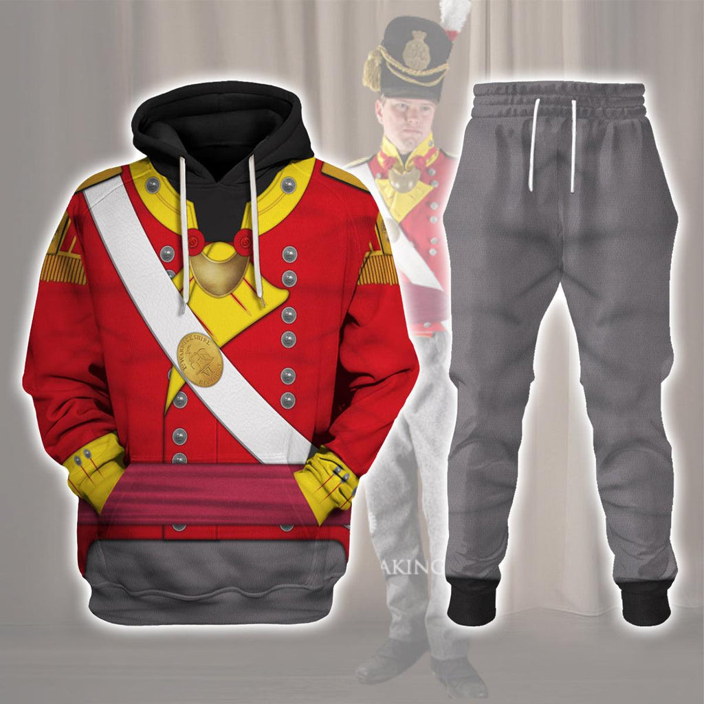 Oodiegang 6th Foot (Warwickshire) Officer-Grenadier Company (1812-1815) Uniform All Over Print Hoodie Sweatshirt T-Shirt Tracksuit - Oodiegang.com