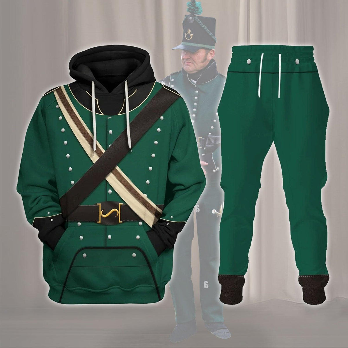 Gearhomie 95th Rifles British Rifle Corps Army Uniform Hoodie Sweatshi ...
