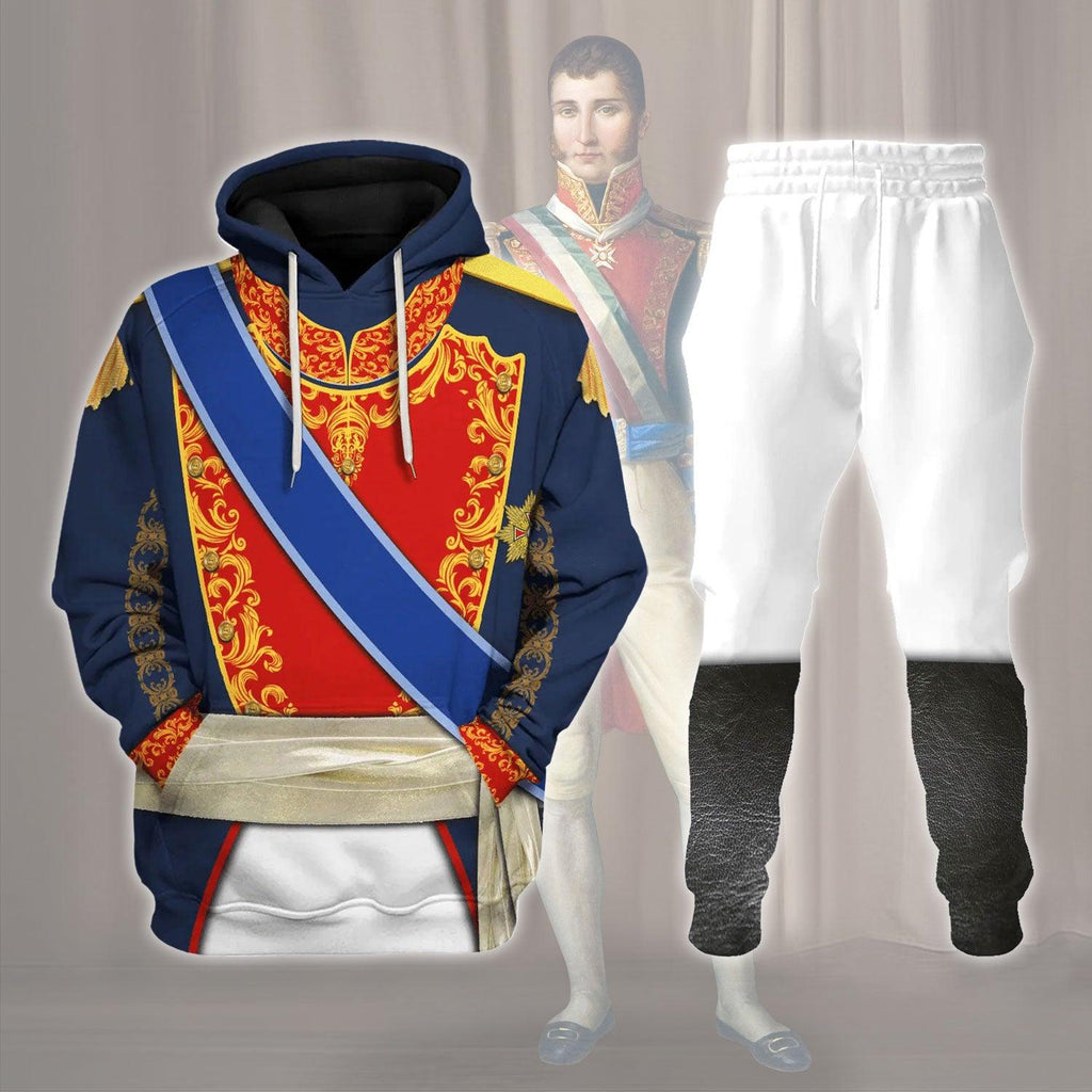 OodieGang Agustin de Iturbide, Augustine of Mexico Costume Hoodie Sweatshirt T-Shirt Tracksuit - OodieGang.com