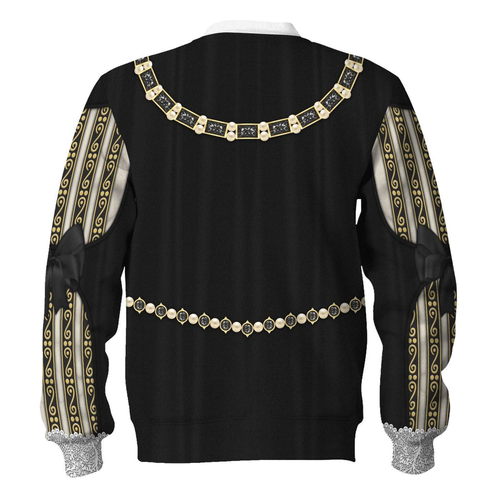 Oodiegang Anne of Austria, Queen of France in Coronation Robes Costume All Over Print Hoodie Sweatshirt T-Shirt Tracksuit - Oodiegang.com