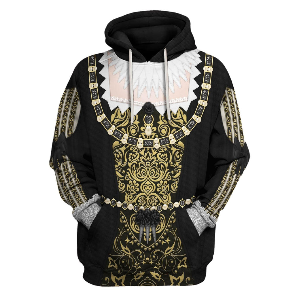 Oodiegang Anne of Austria, Queen of France in Coronation Robes Costume All Over Print Hoodie Sweatshirt T-Shirt Tracksuit - Oodiegang.com