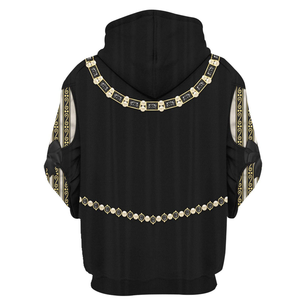 Oodiegang Anne of Austria, Queen of France in Coronation Robes Costume All Over Print Hoodie Sweatshirt T-Shirt Tracksuit - Oodiegang.com