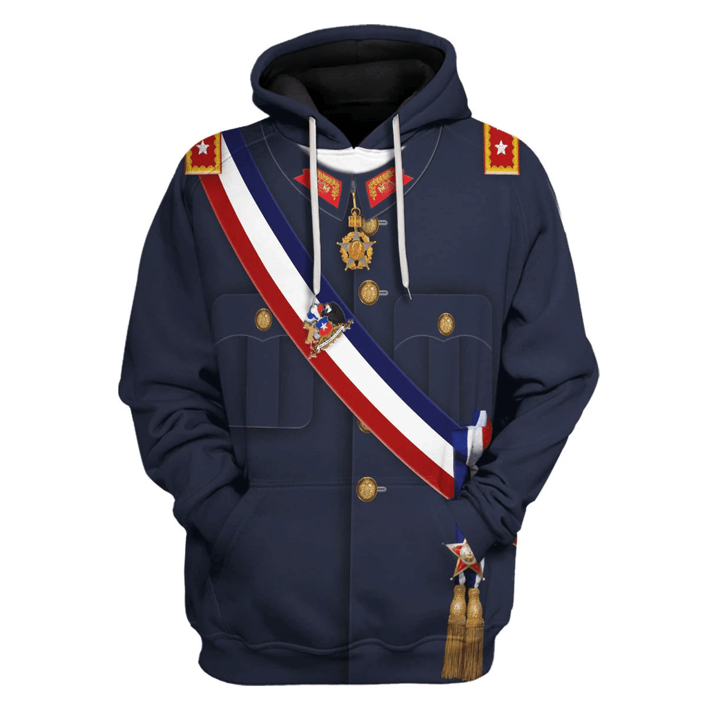 OodieGang Augusto Pinochet 29th President Of Chile Costume Hoodie Sweatshirt T-Shirt Tracksuit - OodieGang.com