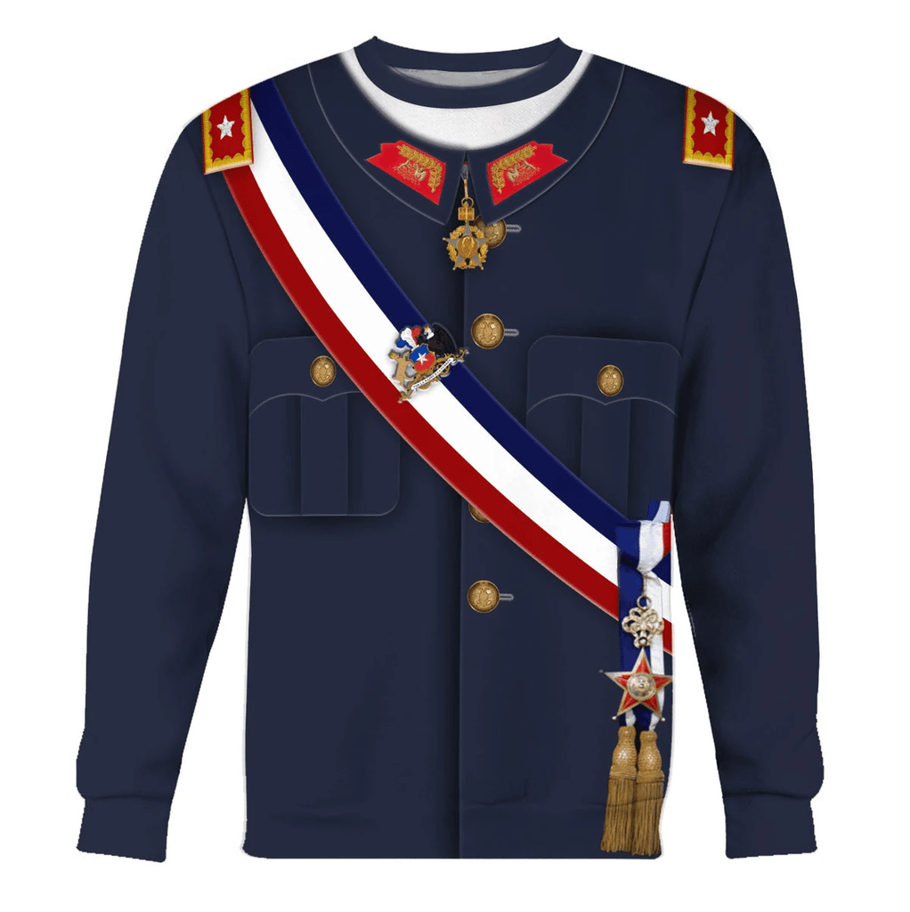 OodieGang Augusto Pinochet 29th President Of Chile Costume Hoodie Sweatshirt T-Shirt Tracksuit - OodieGang.com