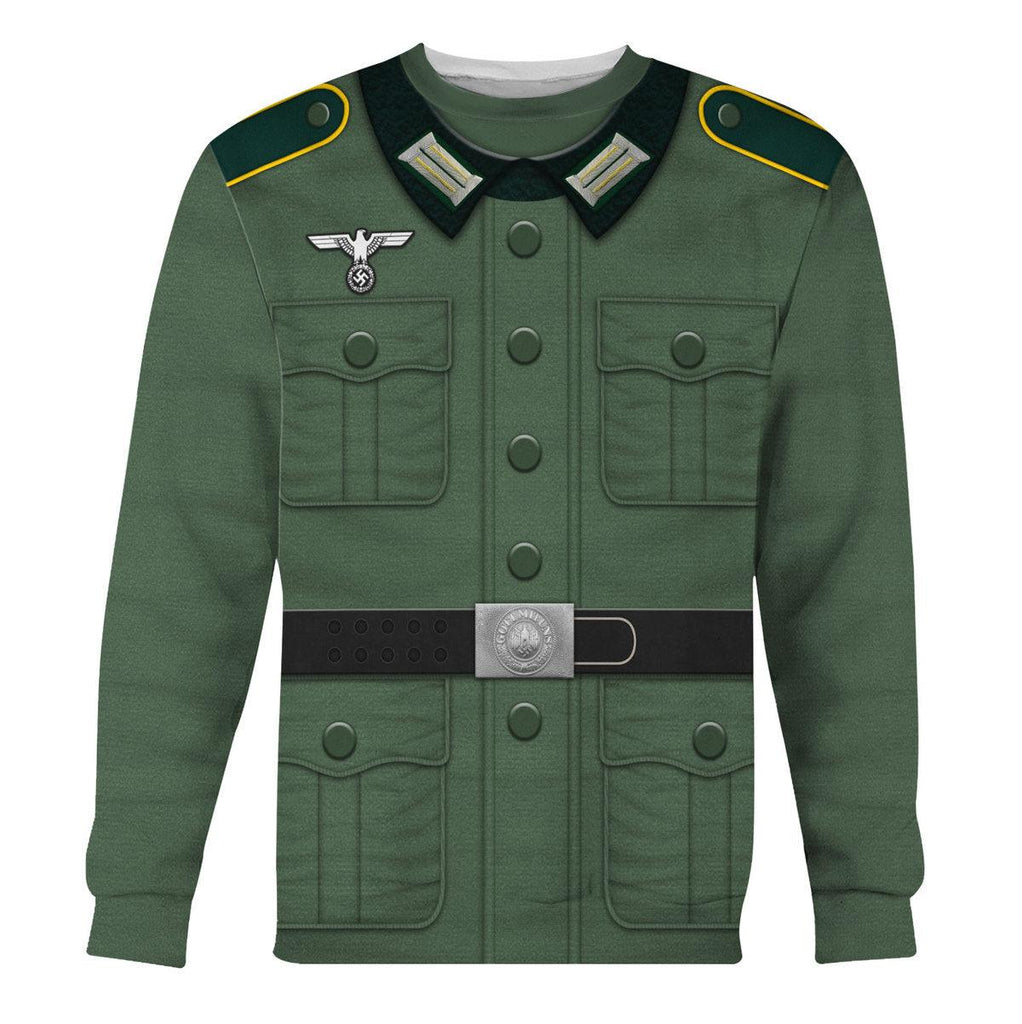 Oodiegang Basic German Army Uniform- Pattern- Private Soldier Costume Hoodie Sweatshirt T-Shirt Tracksuit - Oodiegang.com