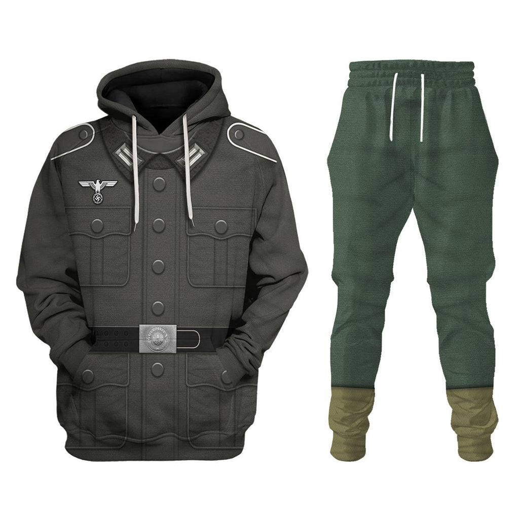 Oodiegang Basic German Army Uniform- Private Soldier Costume Hoodie Sweatshirt T-Shirt Tracksuit - Oodiegang.com