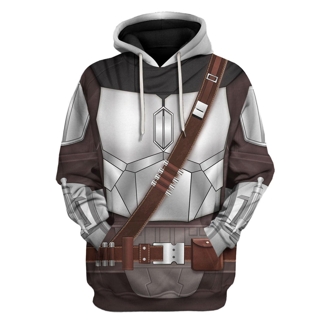 Oodiegang Beskar Mandalorian Costume Hoodie Sweatshirt T-Shirt Sweatpants - DucG