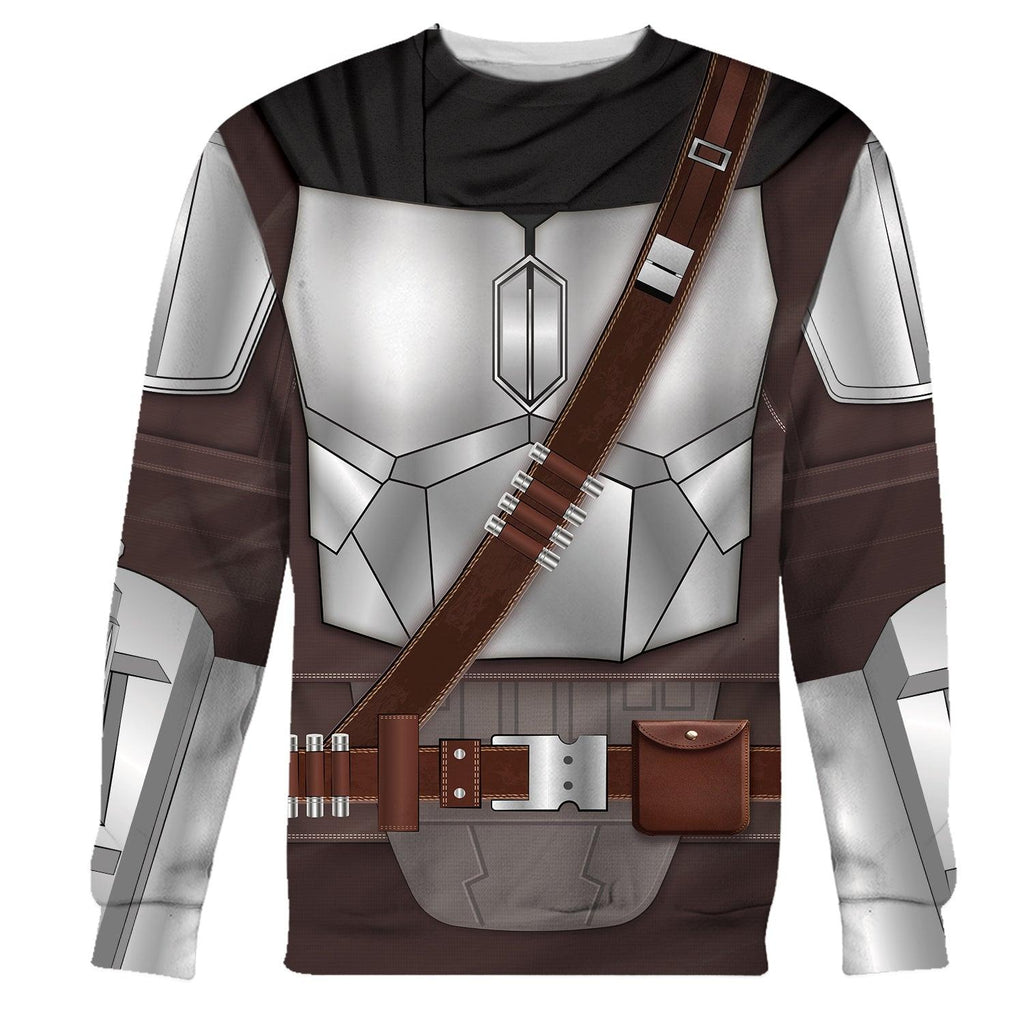 Oodiegang Beskar Mandalorian Costume Hoodie Sweatshirt T-Shirt Sweatpants - DucG