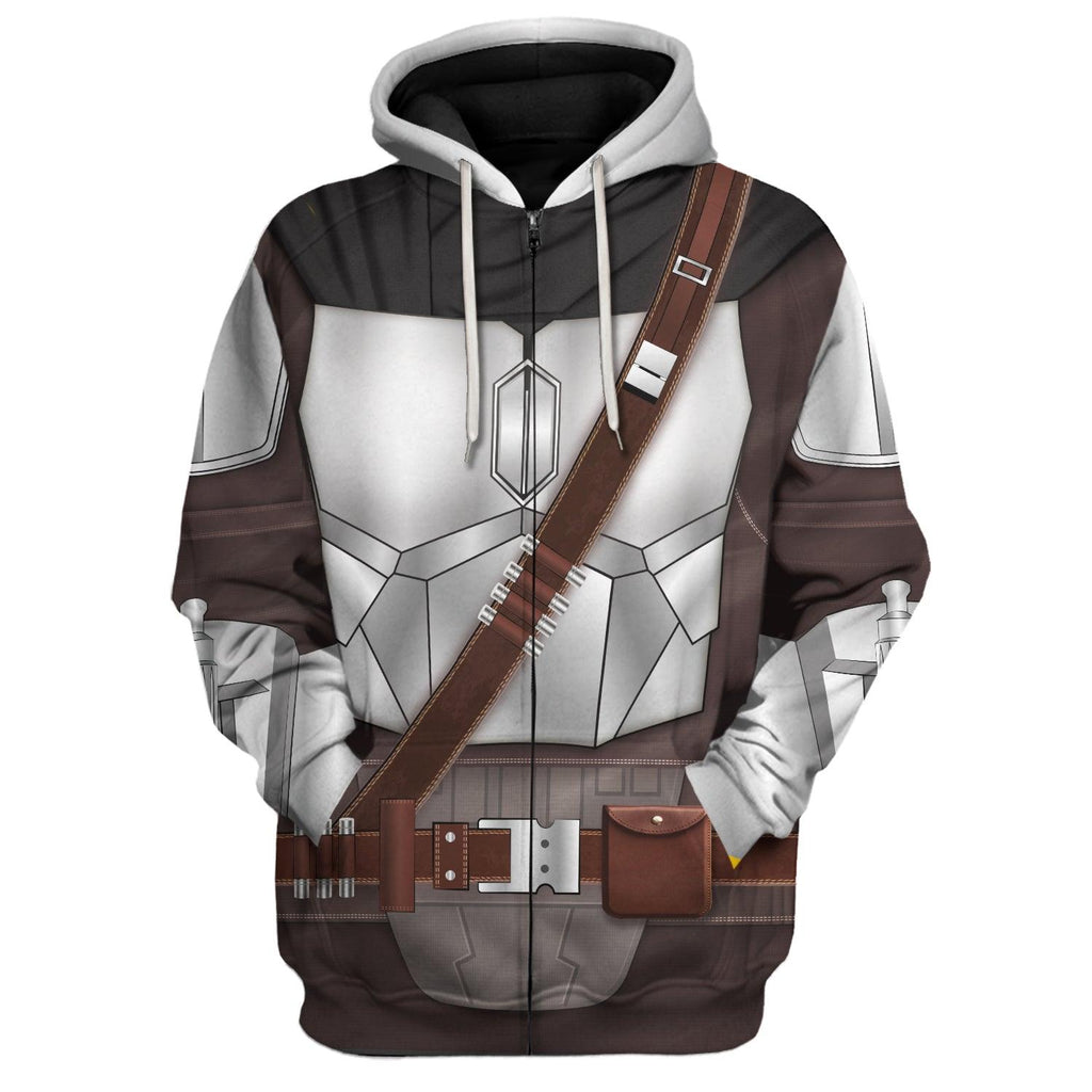 Oodiegang Beskar Mandalorian Costume Hoodie Sweatshirt T-Shirt Sweatpants - DucG