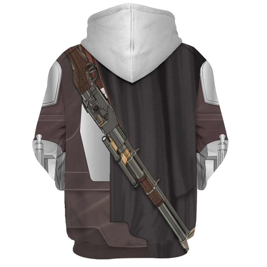 Oodiegang Beskar Mandalorian Costume Hoodie Sweatshirt T-Shirt Sweatpants - DucG