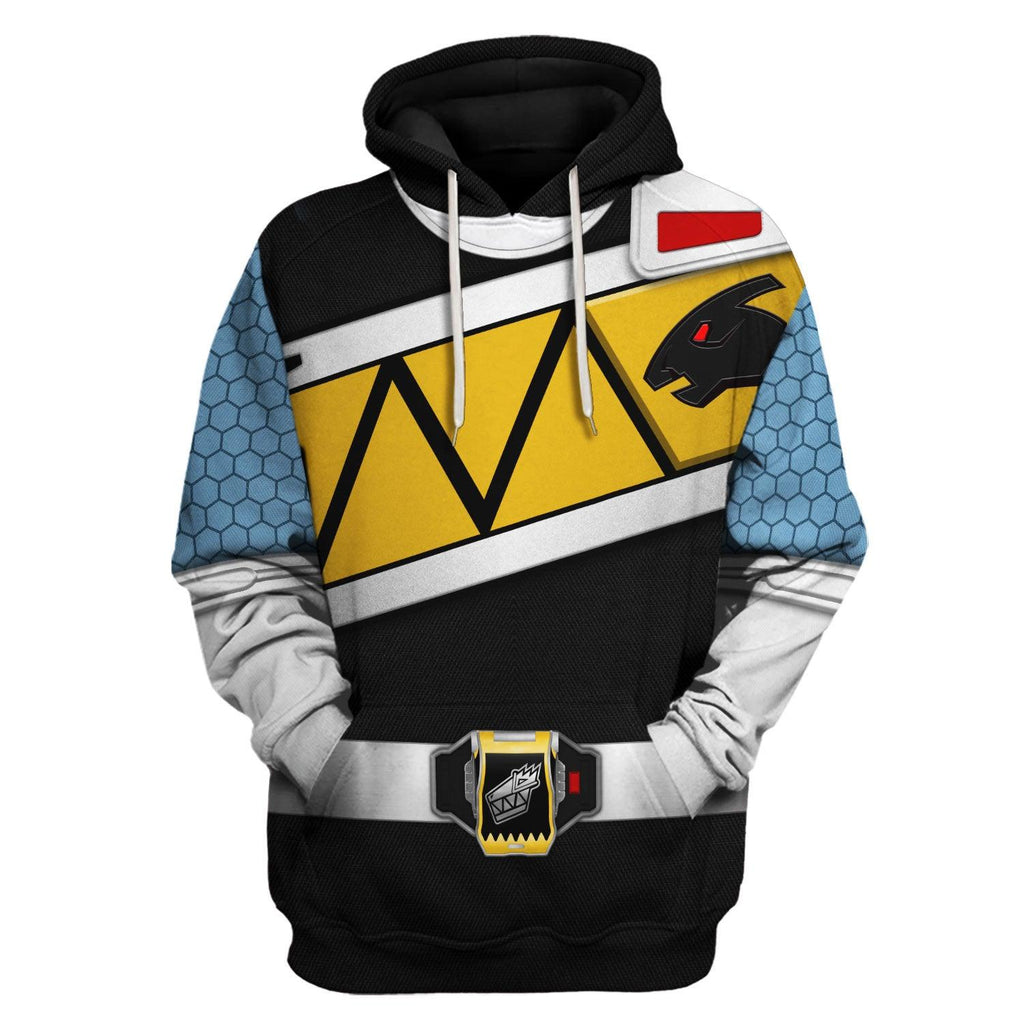 OodieGang Black Power Rangers Dino Charge Hoodies Sweatshirt T-shirt Hawaiian - OodieGang.com